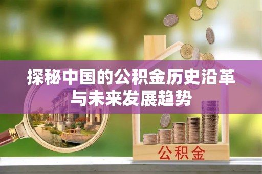 镇雄探秘中国的公积金历史沿革与未来发展趋势