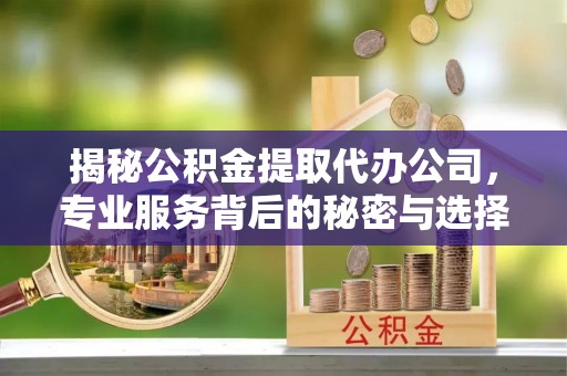 镇雄揭秘公积金提取代办公司，专业服务背后的秘密与选择指南