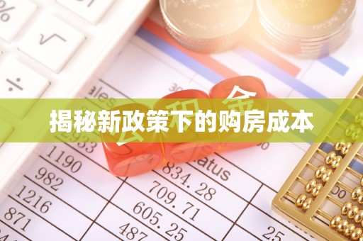 镇雄揭秘新政策下的购房成本